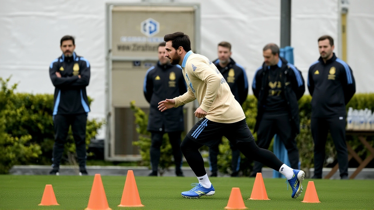 Messi Returns to Argentina Training Ahead of Puerto Rico Friendly